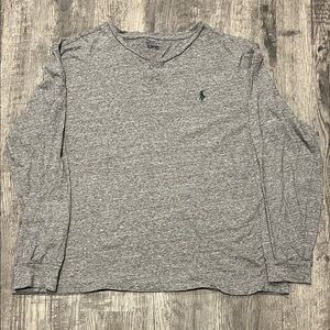 Polo by Ralph Lauren Heather Gray Long Sleeve Tee